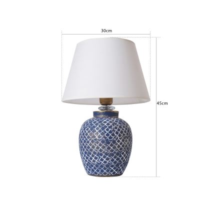 Eπιτραπέζιο φωτιστικό 1xE27/40W/230V μπλε