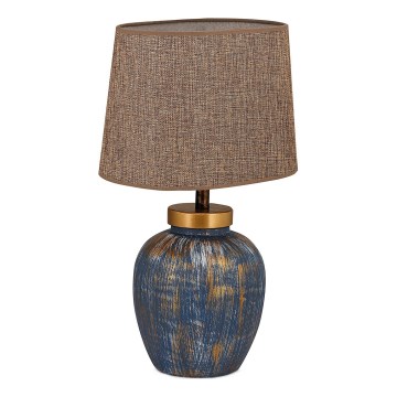 Eπιτραπέζιο φωτιστικό 1xE27/40W/230V μπλε/μπεζ