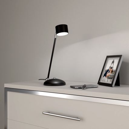 Eπιτραπέζιο φωτιστικό ARENA 1xGX53/11W/230V μαύρο/γυαλιστερό χρώμιο