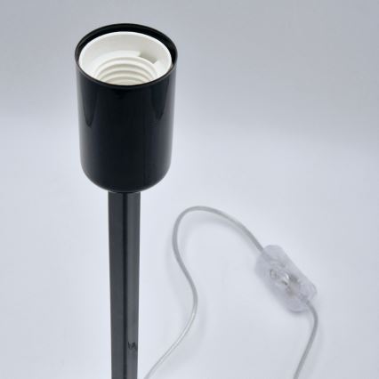 Eπιτραπέζιο φωτιστικό ASTRID 1xE27/60W/230V γυαλιστερό μαύρο