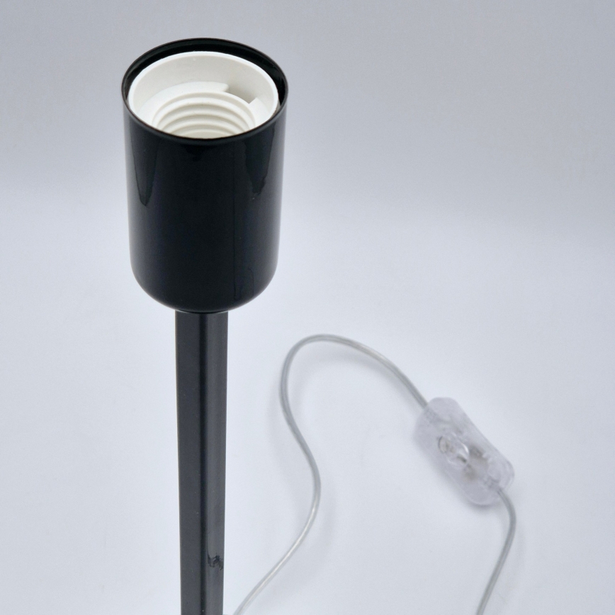 Eπιτραπέζιο φωτιστικό ASTRID 1xE27/60W/230V γυαλιστερό μαύρο