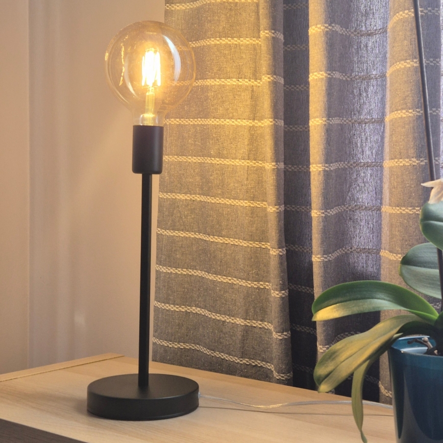 Eπιτραπέζιο φωτιστικό ASTRID 1xE27/60W/230V ματ μαύρο