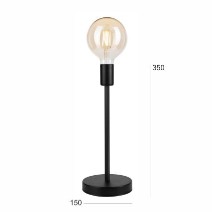 Eπιτραπέζιο φωτιστικό ASTRID 1xE27/60W/230V ματ μαύρο