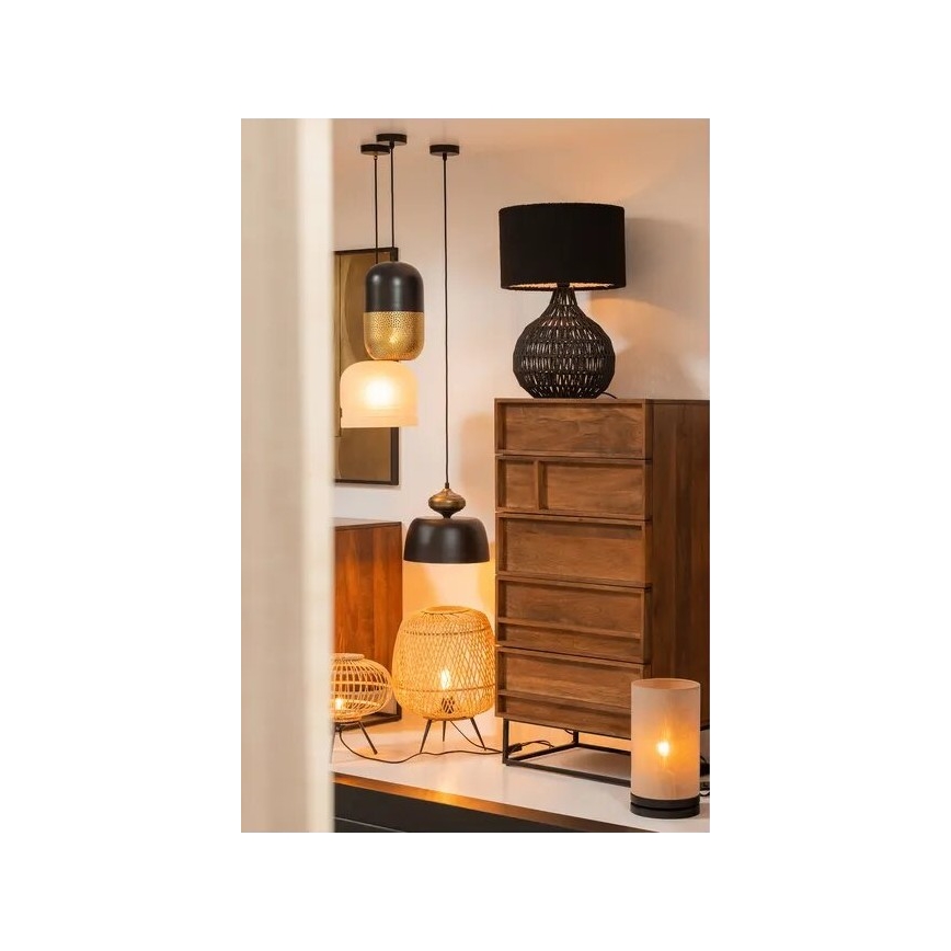 Eπιτραπέζιο φωτιστικό BASICLABEL 1xE27/40W/230V μπαμπού