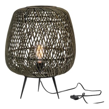 Eπιτραπέζιο φωτιστικό MOZA 1xE27/60W/230V μπαμπού πράσινο