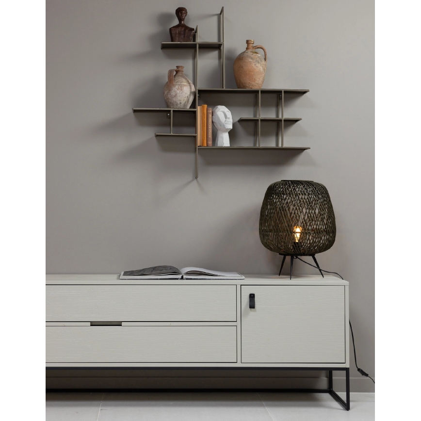 Eπιτραπέζιο φωτιστικό MOZA 1xE27/60W/230V μπαμπού πράσινο