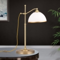 Eπιτραπέζιο φωτιστικό OLD LAMP 1xE27/40W/230V 65 cm λευκό/ορείχαλκος