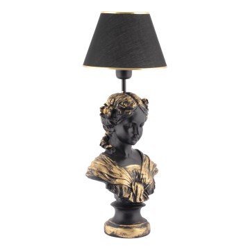 Eπιτραπέζιο φωτιστικό OPELYA 1xE27/40W/230V μαύρο/χρυσό