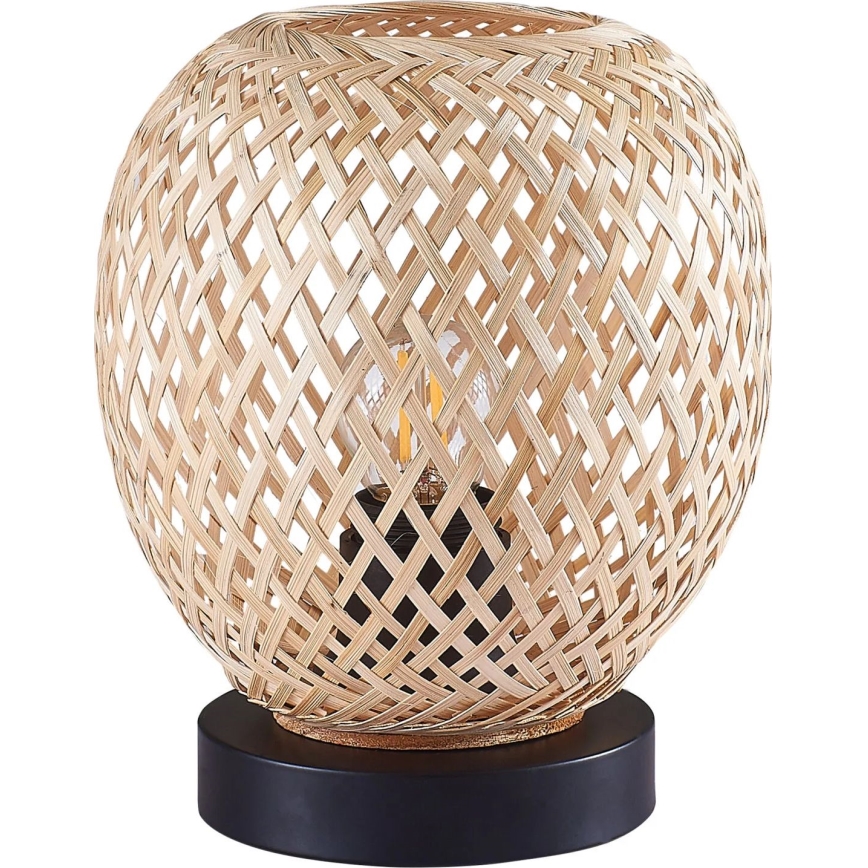Eπιτραπέζιο φωτιστικό ZANZIBAR 1xE27/20W/230V διάμετρος 18 cm μπαμπού