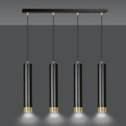 Euluna - Κρεμαστό φωτιστικό οροφής ράγα KUMO 4xGU10/30W/230V