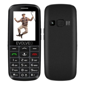 Evolveo - EasyPhone EG 2G κινητό τηλέφωνο για ηλικιωμένους μαύρο