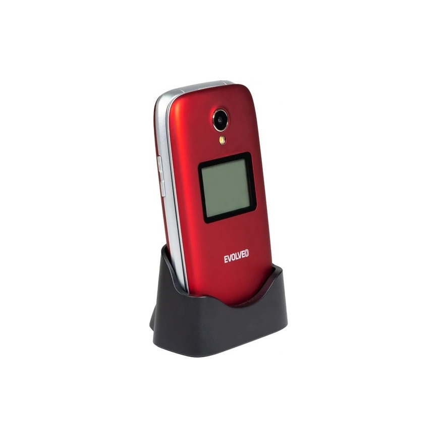 Evolveo - EasyPhone FS, αναδιπλούμενο κινητό τηλέφωνο 2.8 κόκκινο