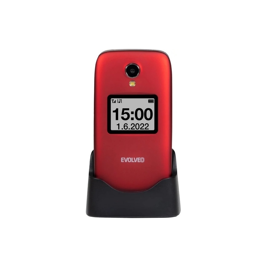Evolveo - EasyPhone FS αναδιπλούμενο κινητό τηλέφωνο για ηλικιωμένους 2.8 κόκκινο