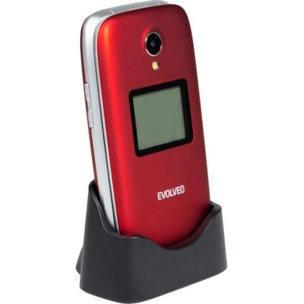 Evolveo - EasyPhone FS αναδιπλούμενο κινητό τηλέφωνο για ηλικιωμένους 2.8 κόκκινο