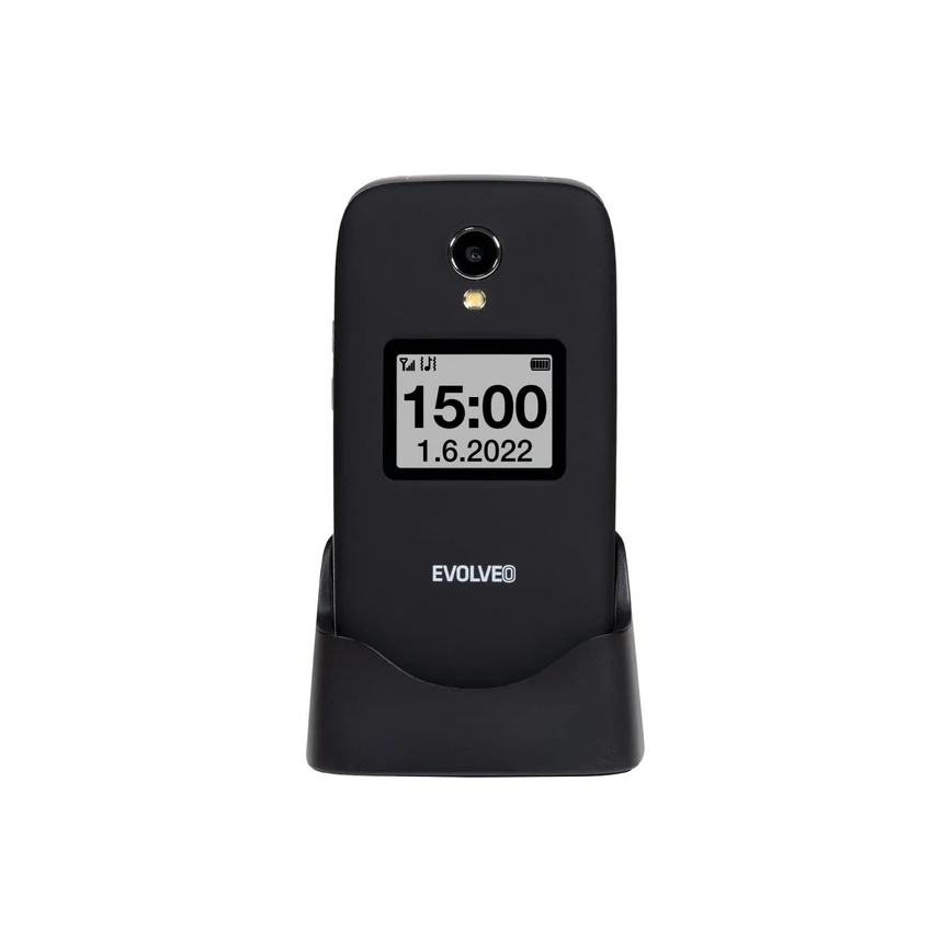 Evolveo - EasyPhone FS αναδιπλούμενο κινητό τηλέφωνο για ηλικιωμένους 2.8 μαύρο