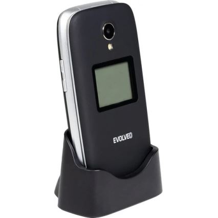 Evolveo - EasyPhone FS αναδιπλούμενο κινητό τηλέφωνο για ηλικιωμένους 2.8 μαύρο