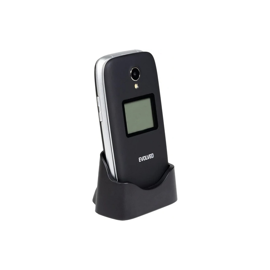 Evolveo - EasyPhone FS αναδιπλούμενο κινητό τηλέφωνο για ηλικιωμένους 2.8 μαύρο