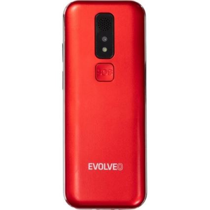 Evolveo - EasyPhone LT, 4G κινητό τηλέφωνο για ηλικιωμένους, κόκκινο