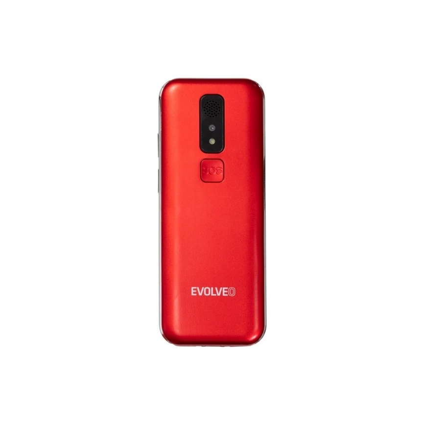 Evolveo - EasyPhone LT, 4G κινητό τηλέφωνο για ηλικιωμένους, κόκκινο
