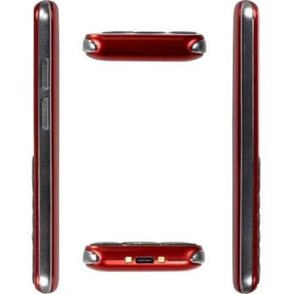 Evolveo - EasyPhone LT, 4G κινητό τηλέφωνο για ηλικιωμένους, κόκκινο