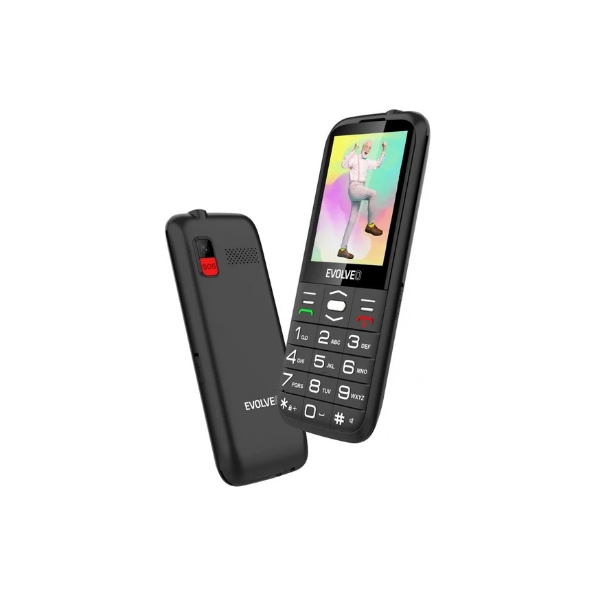 Evolveo - EasyPhone XO κινητό τηλέφωνο για ηλικιωμένους μαύρο