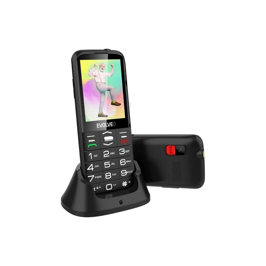 Evolveo - EasyPhone XO κινητό τηλέφωνο για ηλικιωμένους μαύρο
