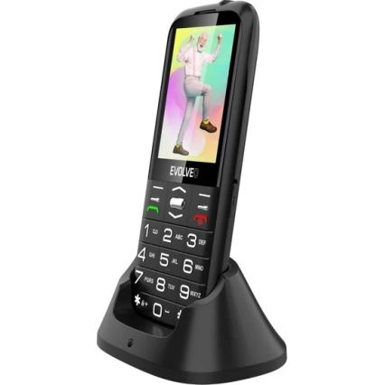 Evolveo - EasyPhone XO κινητό τηλέφωνο για ηλικιωμένους μαύρο