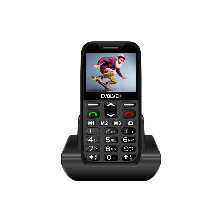 Evolveo - EasyPhone XR 2G κινητό τηλέφωνο για ηλικιωμένους μαύρο