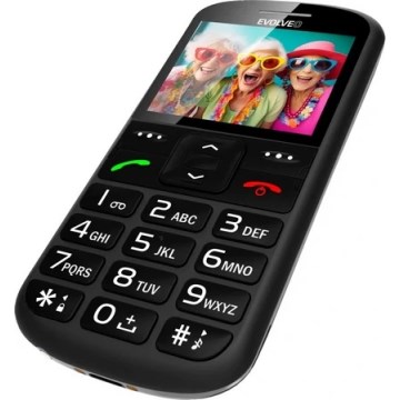 Evolveo - EasyPhone XS, κινητό τηλέφωνο για ηλικιωμένους, μαύρο
