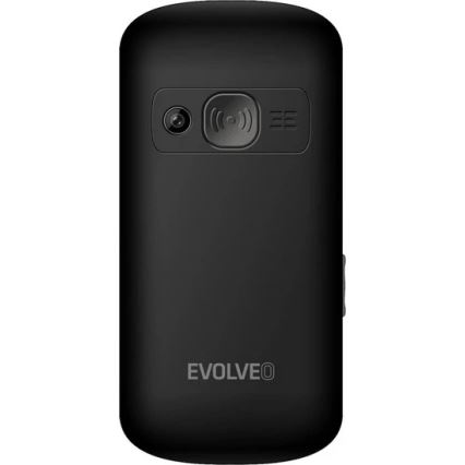 Evolveo - EasyPhone XS, κινητό τηλέφωνο για ηλικιωμένους, μαύρο