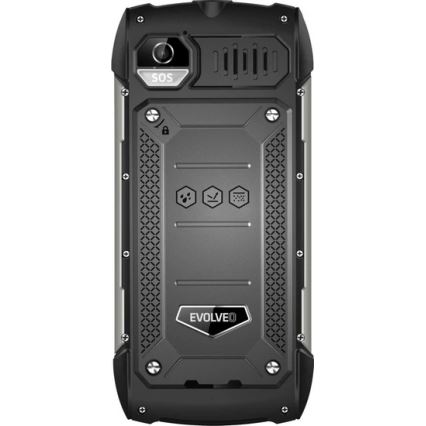 Evolveo - StrongPhone H1, αδιάβροχο Dual SIM τηλέφωνο μαύρο/ασημί