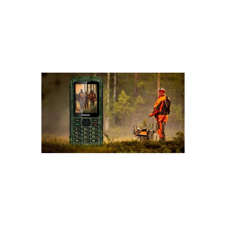Evolveo - StrongPhone H1, αδιάβροχο τηλέφωνο Dual SIM με κυνηγετικό καμουφλάζ