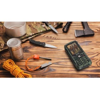 Evolveo - StrongPhone H1, αδιάβροχο τηλέφωνο Dual SIM με κυνηγετικό καμουφλάζ