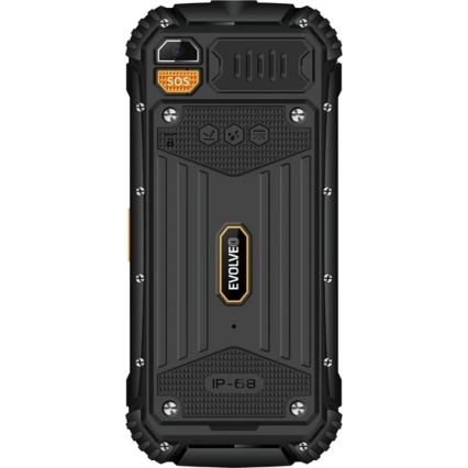Evolveo - StrongPhone Q1 αδιάβροχο Dual SIM τηλέφωνο μαύρο/πορτοκαλί
