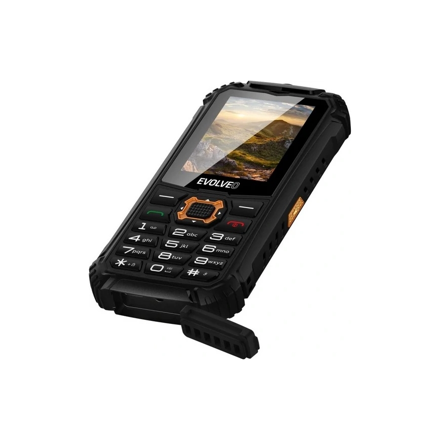 Evolveo - StrongPhone Q1 αδιάβροχο Dual SIM τηλέφωνο μαύρο/πορτοκαλί