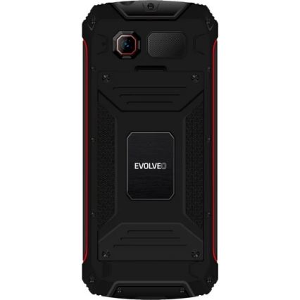 Evolveo - StrongPhone W4 αδιάβροχο κινητό Dual SIM, μαύρο/κόκκινο