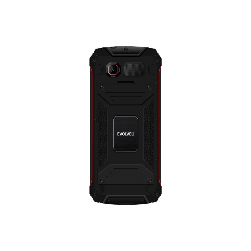 Evolveo - StrongPhone W4 αδιάβροχο κινητό Dual SIM, μαύρο/κόκκινο
