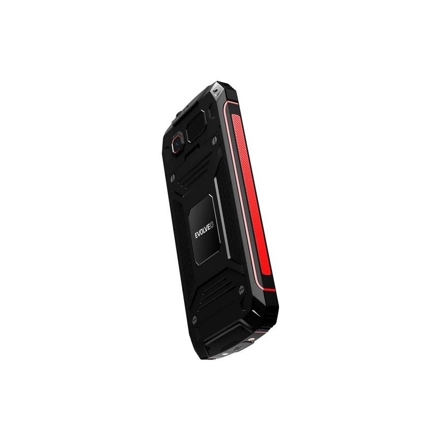 Evolveo - StrongPhone W4 αδιάβροχο κινητό Dual SIM, μαύρο/κόκκινο
