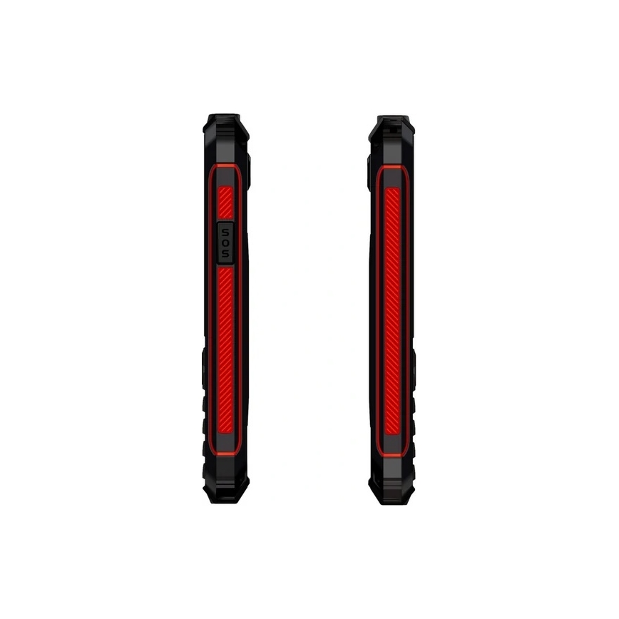 Evolveo - StrongPhone W4 αδιάβροχο κινητό Dual SIM, μαύρο/κόκκινο