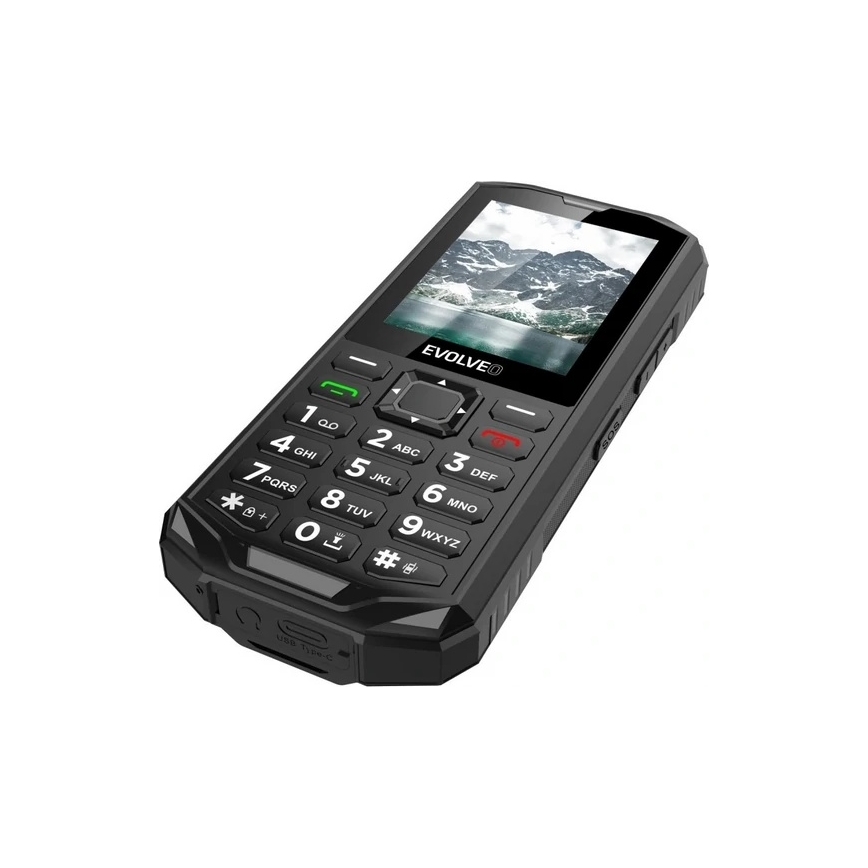 Evolveo - StrongPhone X5, αδιάβροχο Dual SIM κινητό μαύρο/γκρι