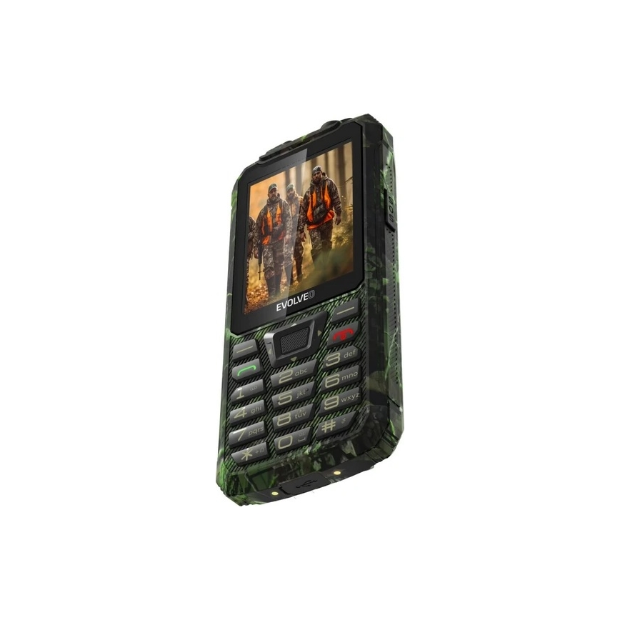 Evolveo - StrongPhone Z6, αδιάβροχο Dual SIM τηλέφωνο σε κυνηγετικό καμουφλάζ
