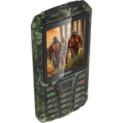 Evolveo - StrongPhone Z6, αδιάβροχο Dual SIM τηλέφωνο σε κυνηγετικό καμουφλάζ