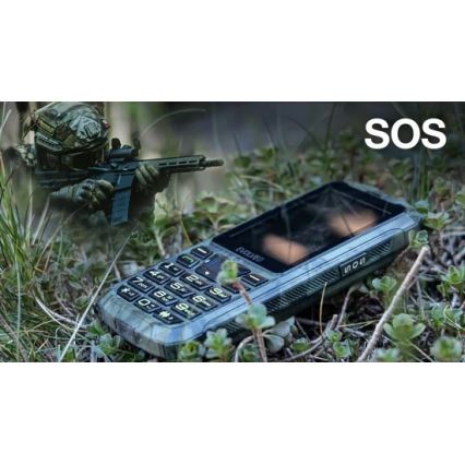 Evolveo - StrongPhone Z6, αδιάβροχο Dual SIM τηλέφωνο σε κυνηγετικό καμουφλάζ