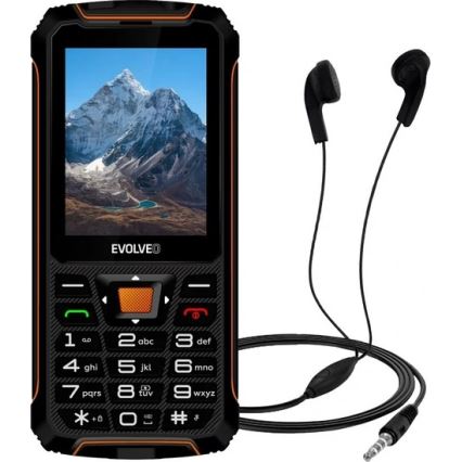 Evolveo - StrongPhone Z6 αδιάβροχο Dual SIM τηλέφωνο μαύρο/πορτοκαλί