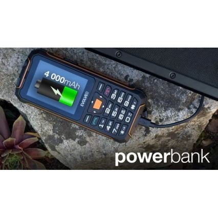 Evolveo - StrongPhone Z6, αδιάβροχο κινητό τηλέφωνο Dual SIM, μαύρο/πορτοκαλί