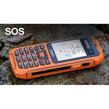 Evolveo - StrongPhone Z6 αδιάβροχο τηλέφωνο Dual SIM πορτοκαλί