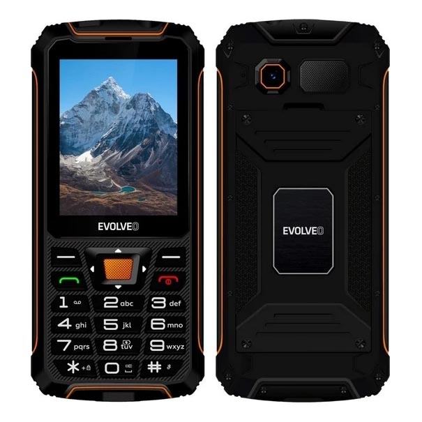 Evolveo - StrongPhone Z6 αδιάβροχο τηλέφωνο Dual SIM μαύρο/πορτοκαλί