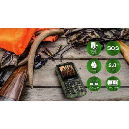 Evolveo - StrongPhone Z6 αδιάβροχο τηλέφωνο με διπλή SIM σε κυνηγετικό καμουφλάζ