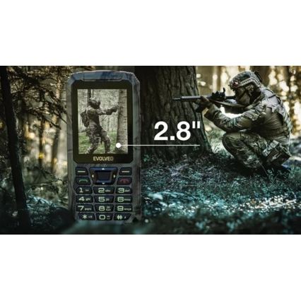Evolveo - StrongPhone Z6 αδιάβροχο τηλέφωνο με διπλή SIM σε κυνηγετικό καμουφλάζ