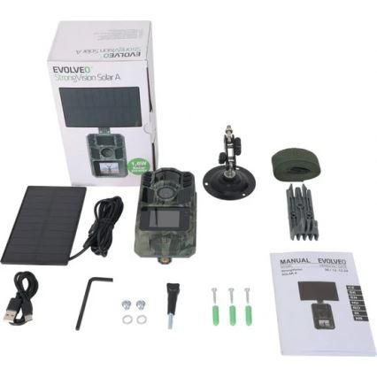 Evolveo - StrongVision Solar A, κάμερα παρακολούθησης με ηλιακό πάνελ
